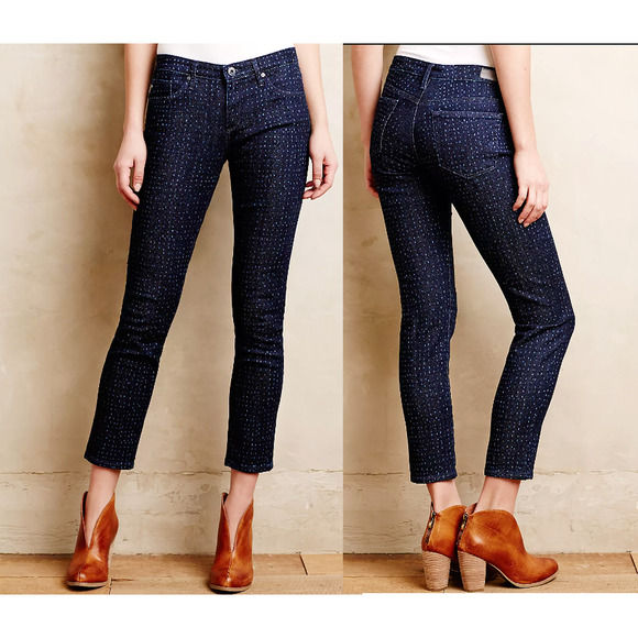 Adriano Goldschmied Women's The Stevie Ankle Slim Straight Ankle Jeans 31R - Picture 1 of 9